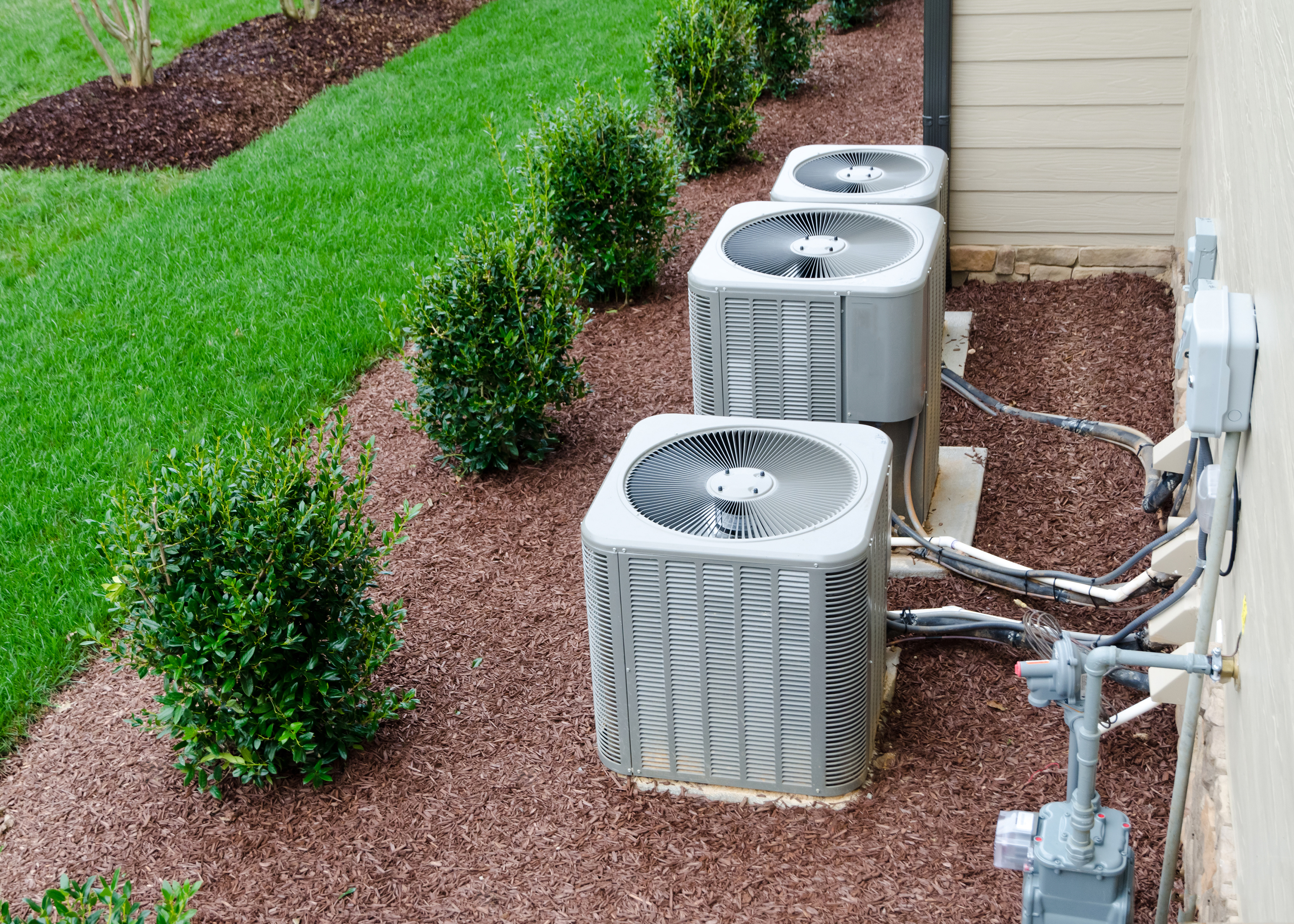 Air conditioner units outside home